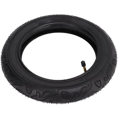 12in 12x2.125 Fietsbanden met Gebogen Mond Opblaasbaar Sterke Elasticiteit Kinderfietsbanden black