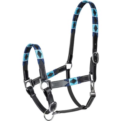 Waldhausen Lederenhalster Polo - maat Cob - black/blue
