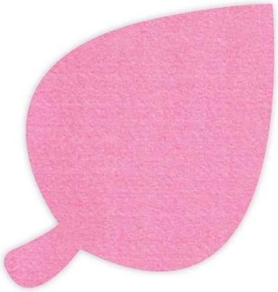 Blad vilt onderzetters - Roze - 6 stuks - ø 10 cm - Tafeldecoratie - Glas onderzetter - Cadeau - Woondecoratie - Woonkamer - Tafelbescherming - Onderzetters Voor Glazen - Keukenbenodigdheden - Woonaccessoires - Tafelaccessoires