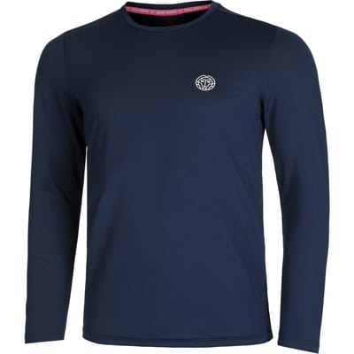 BIDI BADU Crew Roundneck Longsleeve Heren-Donkerblauw