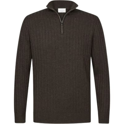 Profuomo  Lange Mouw Overhemden Bruin Ppwj30019