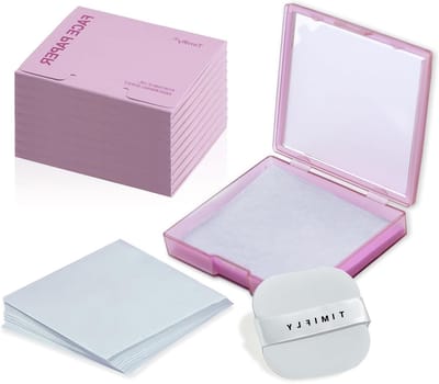 1000 Stuks Olieabsorberende Blotting Sheets voor een Schone en Heldere Huid, Ideaal voor Vette Huid en Make-up Fixatie