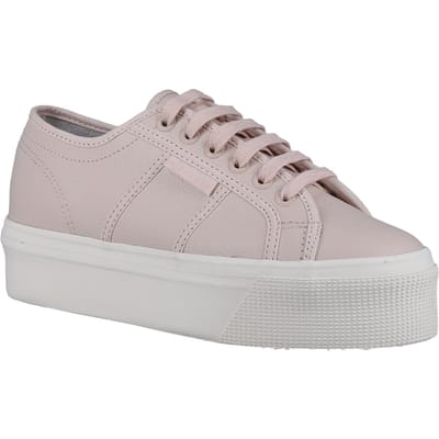 Superga 2790 Leren Vrouwen Roze Amandel Trainers