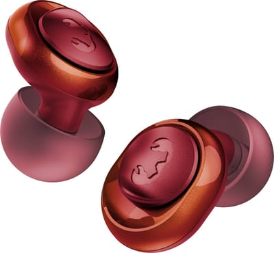 Pearls Radiant Festival Oordopjes - Gecertificeerde Oordoppen voor Concerten - Aanpasbaar Filter 18dB/23dB - Vindbare LED case (Find My) - Geluiddempende Earplugs - 3 Maten S/M/L - Amber Tide