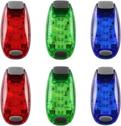 Led-navigatielampje - 6 stuks - bootnavigatielichten met clip - 3 knippermodi - lichten voor bootbug - kajakheck - mast - peddel - ponton - jacht - motorboot