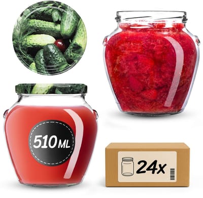 KADAX Inmaakpotten 510 ml fi82 Komkommers 24 stuks