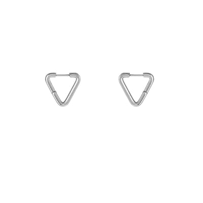 Go Dutch Label Oorringen triangle ring big Zilver