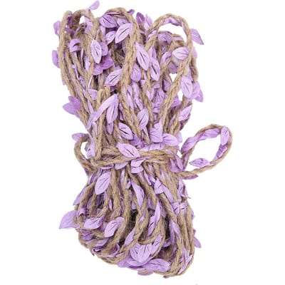 10 Meter Kunstbladlint Gevlochten Slinger Weven Hennep Touw Boeket DIY Accessoires Mandarijn