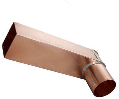 HWA Koper Stadsuitloop 60 x 100 mm | ø100 mm