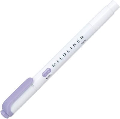 Zebra Mildliner Double-Sided Highlighter - Fine / Bold – Mild Violet / WKT7-MVI