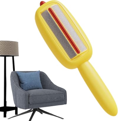 Draagbare Pluisverwijderaar - Herbruikbare Roller - Kleding Reinigen - Wasbare Opvangbak - 23 cm - Blauw