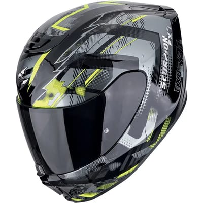 Scorpion EXO-391 Clutter Zwart Grijs Geel Integraalhelm - Helm