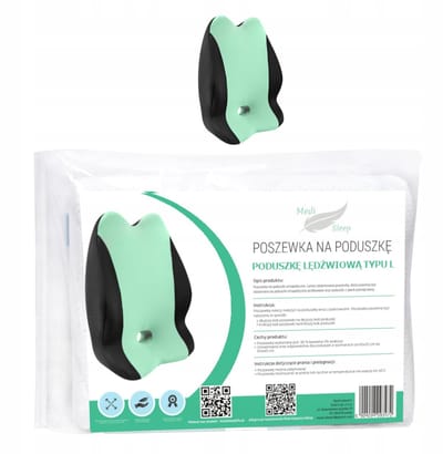 Medi Sleep - Lumbale Kussenhoes - Groen - Zwart - Ademend
