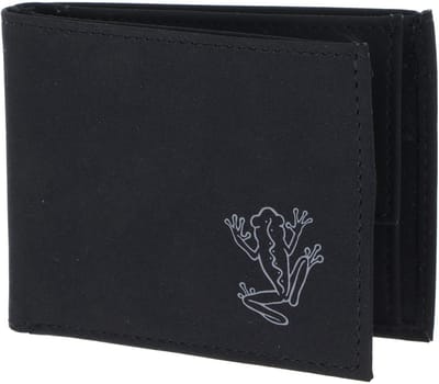 oxmox portemonnee New Cryptan RFID Protect Pocketbörse Frog 2.0 Print Grey Black zwart