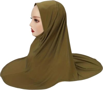 Nivard Hoofddoek - Hijab - Dames - Abaya - Sjaal - Islamitische Kleding - Moslim Kleding - Alhamdulillah - Legergroen