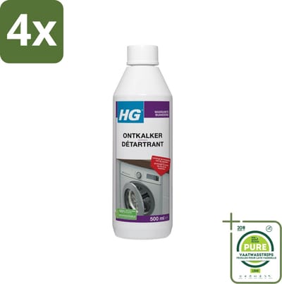 HG Ontkalker 500 ml - Voordeelverpakking - 4 stuks - Kalkverwijderaar - Ontkalker