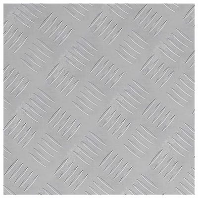 vidaXL - Trapmatten - 2 - st - 40 - x - 40 - cm - Zilver - Aluminium - Vierkant