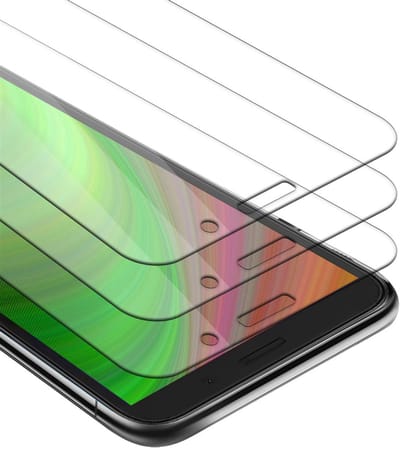 Cadorabo 3x Screenprotector geschikt voor Honor 9S / Huawei Y5P - Beschermende Pantser Film in KRISTALHELDER - Getemperd (Tempered) Display beschermend glas in 9H hardheid met 3D Touch