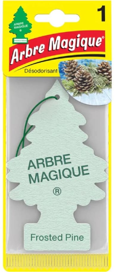 Frosted Pine Arbre Magique Geurboom Luchtverfrisser voor in de auto – Car Parfum – Geurboompje – Geurbooster – Wonderboom – Geurverfrisser – Nieuwe Auto – Autogeur – Autoparfum – Geurblad - Zomer Fris - Bevroren Den- IJzige Den