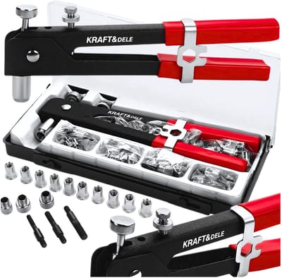 Klinknageltang Handleiding M3-M8, 110 delen + 5 cups