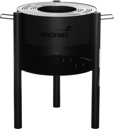 Mustang Outdoor tuinhaard barbecue Oakdale - Tuinhaard Barbecue - Barbecue - Zwart - 35.8 kg - Grilloppervlak diameter 60 cm