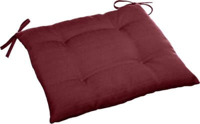 Hesperide Tuinstoelkussen - bordeaux rood - uv-bestendig - 40x4cm - Water en UV-bestendig