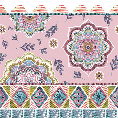 Servettem/ Napkin 33 Boho rose FSC Mix