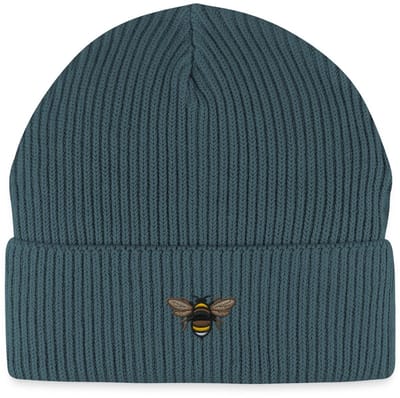 Geborduurde Bij Uniseks Bio Fisherman Beanie