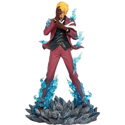 25cm Anime One Piece Sanji Figurines d'Action Fumeur Pied du Diable PVC Statue GK Modèle Collection Décoration de Chambre Jouets Cadeaux Surprise brown