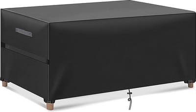 Tuinmeubelen afdekzeil zware belasting 600D Oxford-weefsel waterdicht winddicht uv-bestendig winterbestendig rechthoekig 282 x 206 x 108 cm