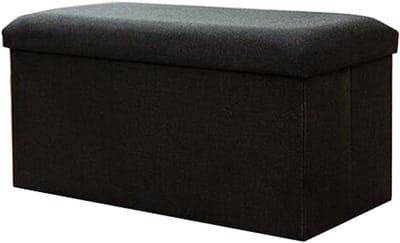 Opbergpoef - Voetenbank - Ruimte Besparen - Opvouwbaar - 31x31x31 cm - Grijs