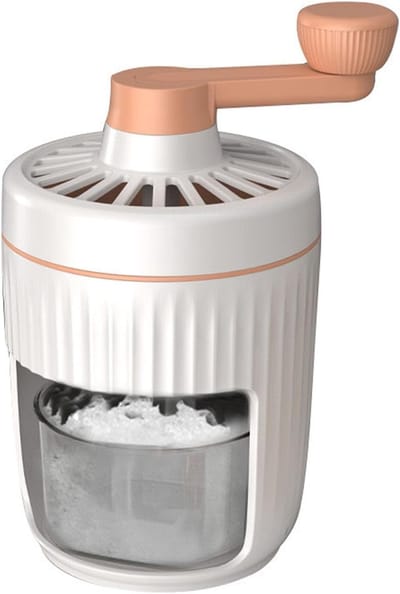 Handmatige IJscrusher - Schaafmachine IJs - Drankjes Maken - Afneembaar Ontwerp - 21 x 13 x 13 cm - Zoals Afgebeeld