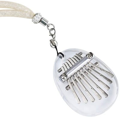 Dailygoods- Kalimba 8 Toetsen - Mini Duimpiano - Acryl - Geschikt voor Beginners - Prachtig Geluid - Inclusief Lanyard - Vingerpiano