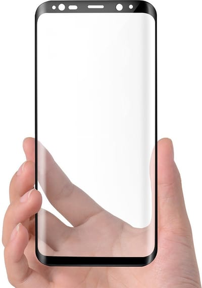 3D Full Cover 9H Screen Protector for Galaxy S8 _ Black