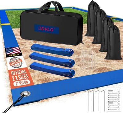 Voetbalveldlijnen voor op het Zand - 5 cm Nylon - Ultra Zichtbaar en Weerbestendig