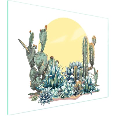 TMK ArtDeko Serie - Glazen Snijplank - 52x40 cm - Gehard Glas - Beschermplaat