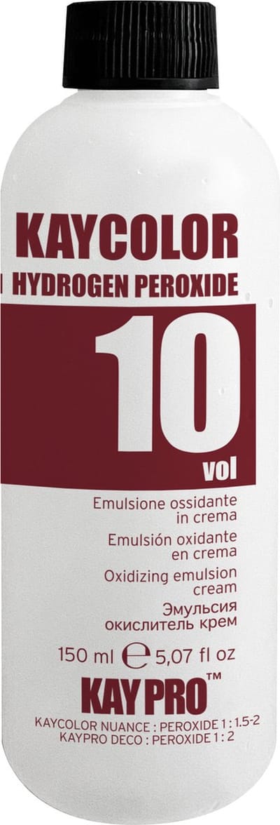 KayPro Kay Color Oxy Emulsion 10 Vol / 3% 150 ml - oxidatiecrème voor haarverf en blondeerpoeders / ontkleuringspoeders