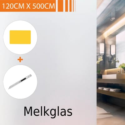 Simple Fix Raamfolie - 120 x 500cm - Zonwerend - Anti Inkijk - Statisch - Plakfolie Zelfklevend en Isolerend - HR++ folie - Melkglas