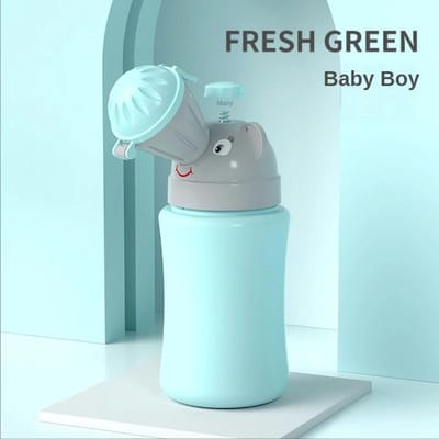 Urinoir Hygiénique Portable pour Bébé Garçons Filles Extérieur Voiture Voyage Pot Anti-Fuite Toilettes Pratiques d'Entraînement pour Enfants blue
