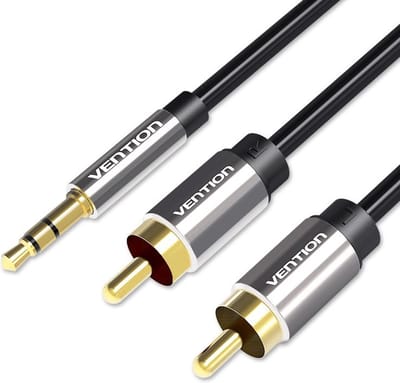 Vention BCFBH audio kabel 2 m 3.5mm TRRS 2 x RCA Zwart