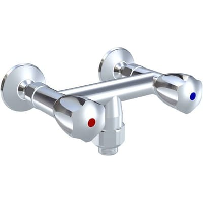 KWC Gastro two-handle wall-mounted sink mixer with hose connection from below for professional kitchen K.24.42.17.000C86