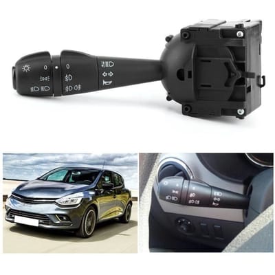Garosa commutateur de clignotant Clignotant interrupteur de colonne indicateur de direction commande 8201167988 adapté pour Renault