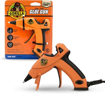 Dual Temp Mini Heet Lijmpistool voor Doe-het-zelvers - Oranje