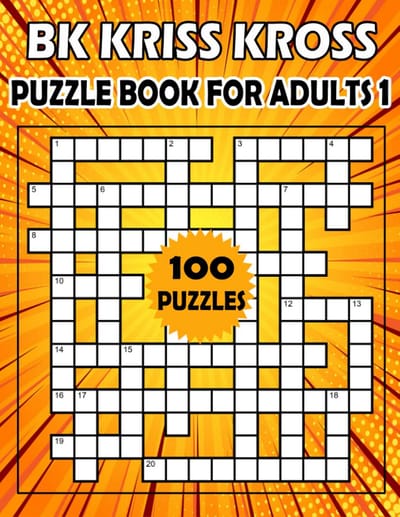 Kriss Kross Puzzelboek Grof Gedrukt voor Volwassenen: 100 Woordzoekpuzzels