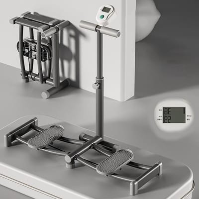 Beentrainer - Beenbrancard Stepper - Thuis Fitness - Opvouwbaar Ontwerp - 2-in-1 - Wit