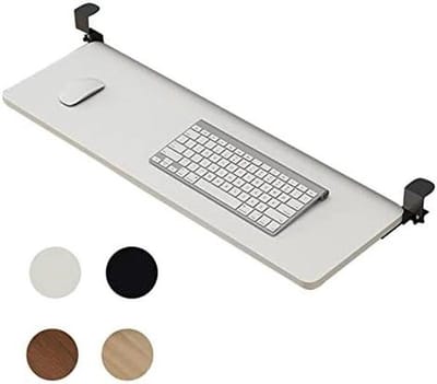 Toetsenbordlade Onder Bureau - Bureau Extender Plank - Werkruimte Organiseren - Soepele Schuifrail - 52 65 75 cm - Houtkleuren