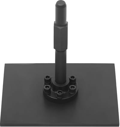 Betonstamper - Verdichtingsplaat Stamperplaat - Grond Verdichten - Hoge Temperatuur Gehard - 26 x 205 cm - Zwart