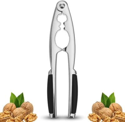 Hoge kwaliteit notenkraker van metaal met ergonomisch handvat voor walnoten en hazelnoten, ideaal voor pecannoten en andere noten met schil