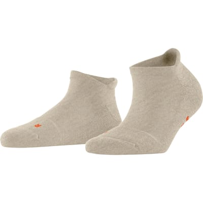 FALKE Keep Warm kort eenkleurig wol sneakersokken enkelsokken unisex beige - maat 35-36