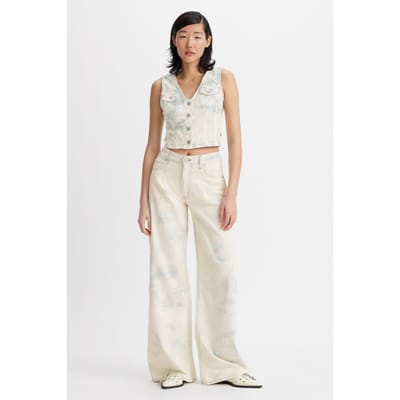 Levi's Baggy Dad Wide Leg Lightweight Jeans Maat: W23L30 | Flared Jeans Outlet | Dames | Ecru